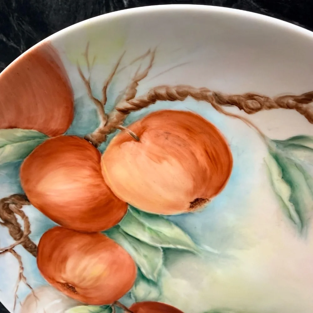 HOLIDAY CHINA Made in Germany Hand Painted by Lora Fruit Plate